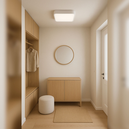 Plafon sufitowy LED biały 30x30cm