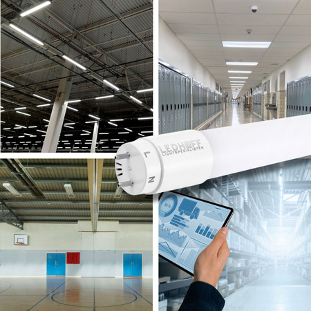 10x Świetlówka LED 9W 60cm 6500K zimna barwa 1080lm