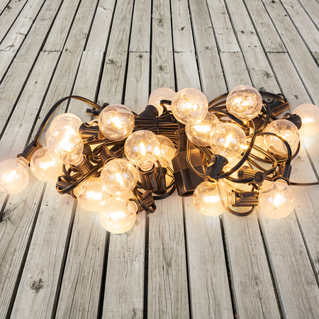 Girlanda ogrodowa łańcuch świetlny 7,3m + 25x żarówka LED dekoracja świąteczna