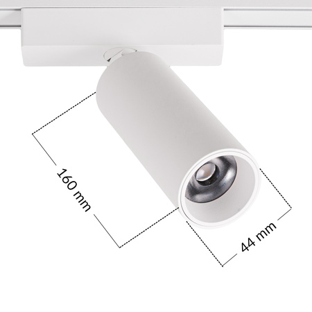 Oprawa magnetyczna reflektor LED lampa na szynoprzewód 9W BIAŁA 4000K tuba