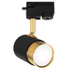 Oświetlenie szynowe czarno-złote 3x lampa GU10 + szyna 1m
