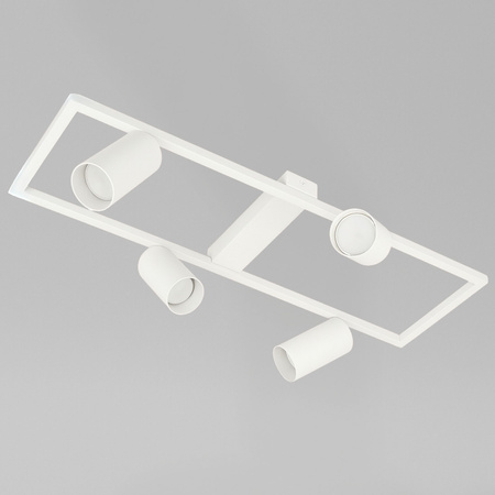 Kinkiet sufitowy Lampa 4x GU10 SPOT biały duży prostokąt QUADRO