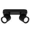 Kinkiet sufitowy podwójny Spot GU10 czarny