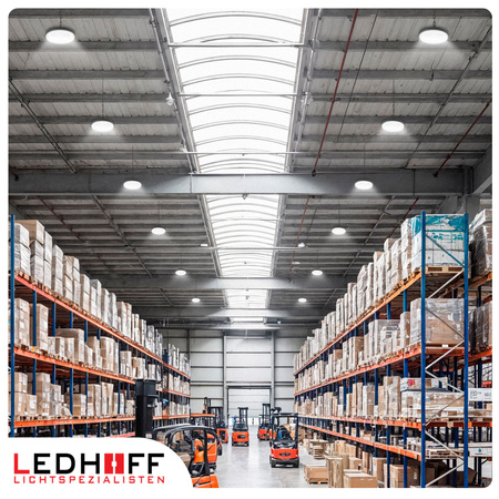 Lampa przemysłowa LED HighBay UFO 100W 3 barwy światła na magazyn halę