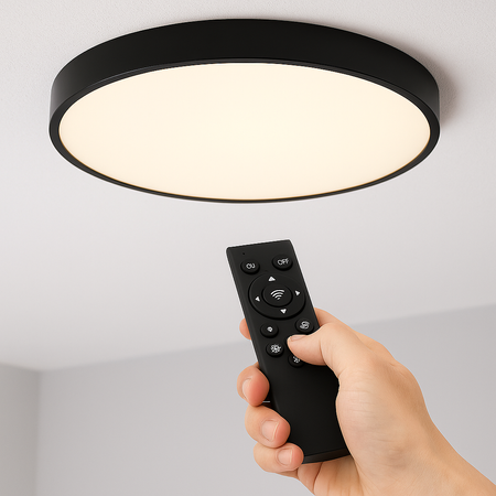 Plafon LED z PILOTEM Lampa sufitowa ŚCIEMNIANA 60cm