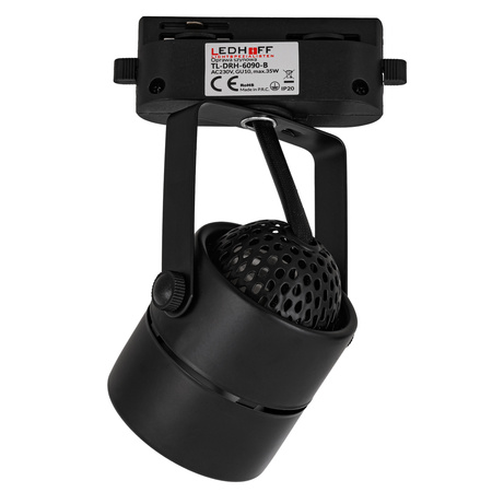 Oświetlenie szynowe czarne 5x lampa GU10 + szyna 2m