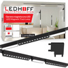 Oświetlenie szynowe magnetyczne ZESTAW 2x Listwa 1m + 6x lampa LED CZARNY
