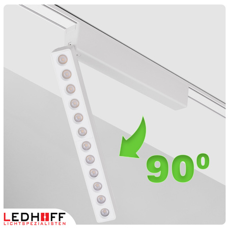 Oświetlenie szynowe magnetyczne ZESTAW 2x listwa 1m + 5x lampa LED BIAŁA