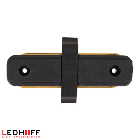 Łącznik prosty do szynoprzewodu czarny