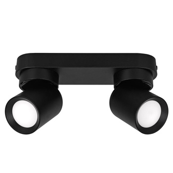 Kinkiet sufitowy podwójny Spot GU10 czarny
