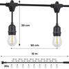 Girlanda ogrodowa łańcuch świetlny 15m + 20x żarówka LED Lampki do ogrodu