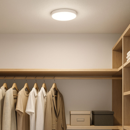 Plafon sufitowy LED biały 30cm - wysoka wydajność świetlna 100lm/W