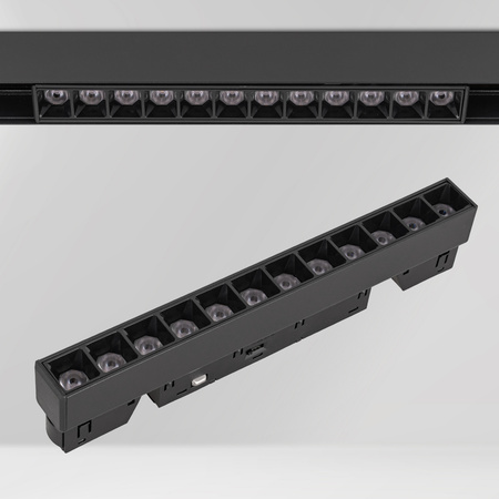 ZESTAW M20 LED 2x Lampa punktowa 12W + 3x lampa punktowa 18W 3 BARWY ŚWIATŁA + 2x szyna magnetyczna 1m + łącznik