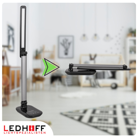 Lampka biurkowa LED czarna 9W