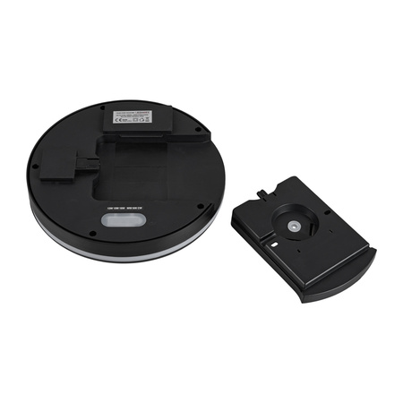 Plafon sufitowy LED okrągły czarny 3 barwy światła zmienna moc 22cm IP54 z czujnikiem ruchu