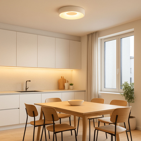 Plafon LED z pilotem Designerska Lampa sufitowa ściemniana 30cm NOVA