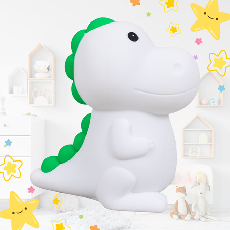 Lampka nocna LED dla dzieci DINOZAUR wielokolorowe światło RGB