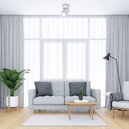 Kinkiet sufitowy pojedynczy Spot GU10 biały