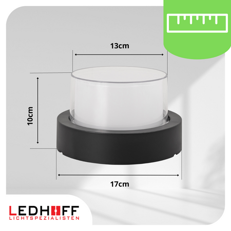 Lampa elewacyjna LED zewnętrzna Kinkiet ścienny okrągły SMART RGB 10W