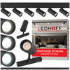 ZESTAW M20 LED 6x Lampa punktowa SPOT 12W 3 BARWY ŚWIATŁA + szyna magnetyczna 2m