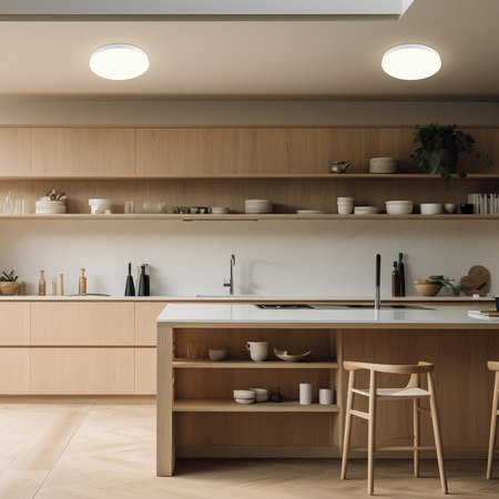 Plafon sufitowy LED okrągły biały Lampa sufitowa 3 barwy światła 30cm IP54