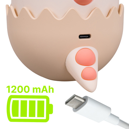 Lampka nocna LED dla dzieci DINOZAUR wielokolorowe światło Bezprzewodowa