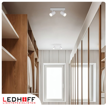 Lampa sufitowa Kinkiet podwójny GU10 biały LINEA