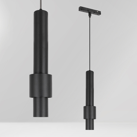 ZESTAW M20 LED 3x Lampa wisząca punktowa 12W 3 BARWY ŚWIATŁA + szyna magnetyczna 1m DESIGN