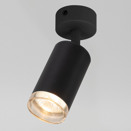 Kinkiet sufitowy pojedynczy SPOT GU10 czarny wodoodporny