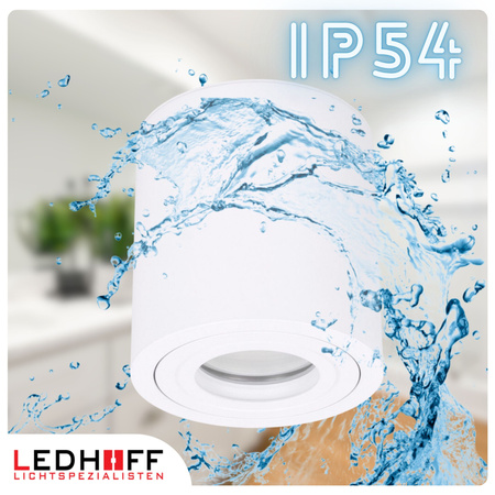 Oprawa natynkowa Tuba LED GU10 do łazienki biała