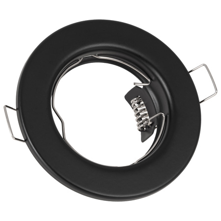5x Oprawa halogenowa podtynkowa GU10 okrągła czarna