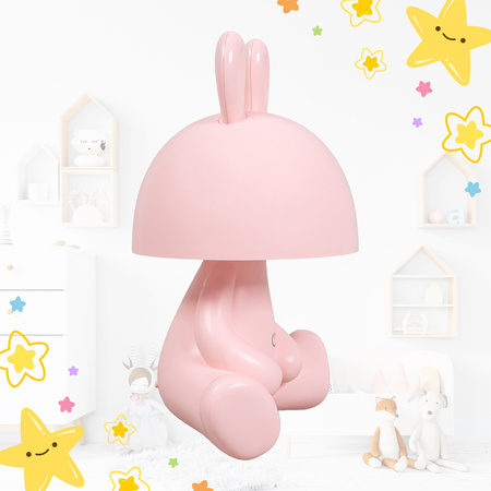 Lampka nocna LED dla dzieci KRÓLIK ciepłe światło Bezprzewodowa