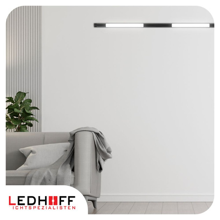 Oświetlenie szynowe magnetyczne 2x SZYNA 1m + 5x lampa LED łącznik PIONOWY