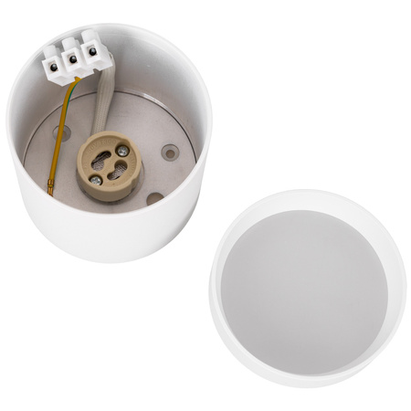 Oprawa sufitowa natynkowa Tuba LED GU10 okrągła biała