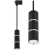 Reflektor szynowy czarny srebrny GU10 lampa wisząca 1m na szynoprzewód