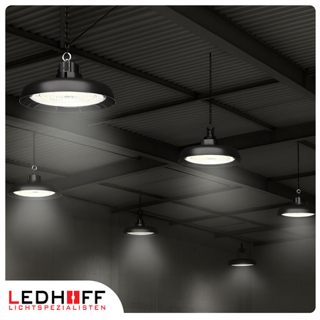 Lampa przemysłowa LED HighBay UFO 240W 200W 150W 3 moce światła na magazyn halę