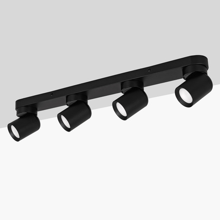 Kinkiet sufitowy poczwórny Spot GU10 czarny