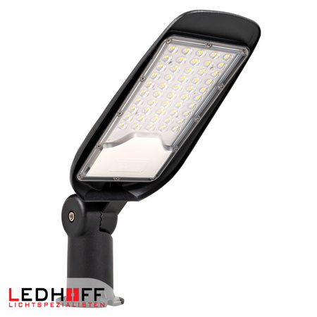Lampa uliczna LED 50W 6500lm na parking regulowany uchwyt