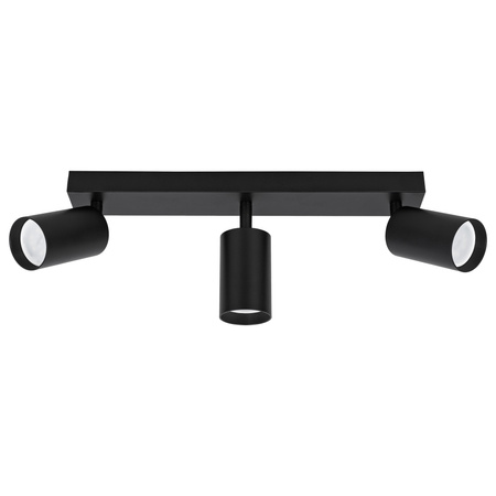 Kinkiet sufitowy potrójny Spot GU10 czarny