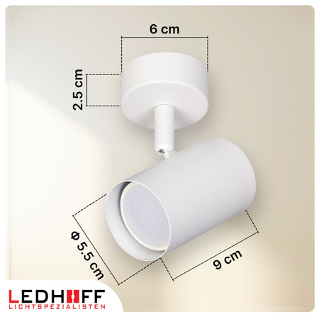Lampa sufitowa Kinkiet pojedynczy GU10 biały LINEA