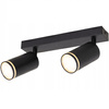 Kinkiet sufitowy podwójny Spot GU10 czarny
