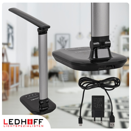 Lampka biurkowa LED czarna 9W