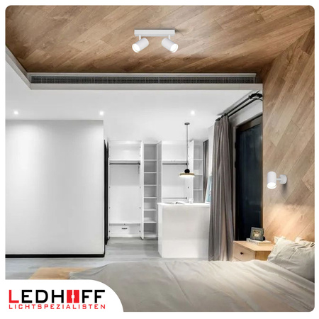 Lampa sufitowa Kinkiet podwójny GU10 biały LINEA