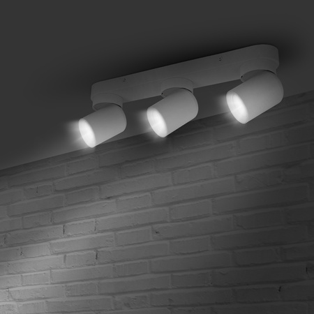 Kinkiet sufitowy potrójny Spot GU10 biały