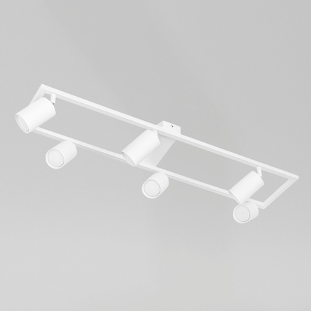 Kinkiet sufitowy Lampa 6x GU10 SPOT biały duży prostokąt QUADRO