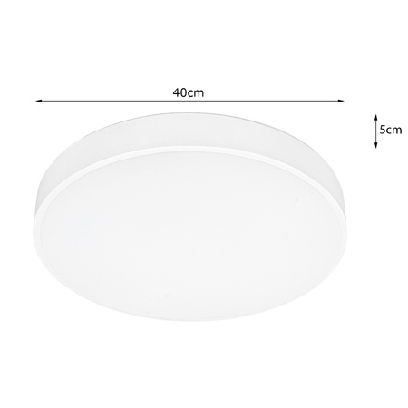 Plafon LED z PILOTEM Lampa sufitowa ŚCIEMNIANA 40cm