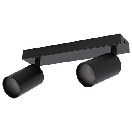 Kinkiet sufitowy podwójny Spot GU10 czarny