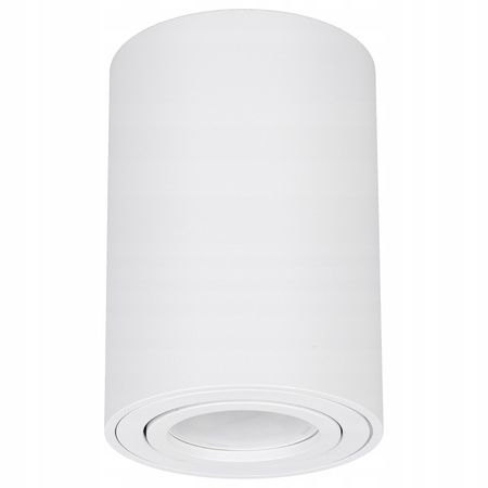 Oprawa halogenowa natynkowa TUBA LED GU10 Ruchoma BIAŁA do pokoju SPOT IP20