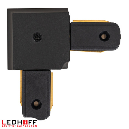 Łącznik kątowy do szyn oświetleniowych LED czarny