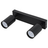 Kinkiet sufitowy podwójny Spot GU10 czarny